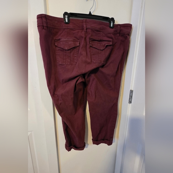 Torrid Deep Red Pants - Picture 2 of 8